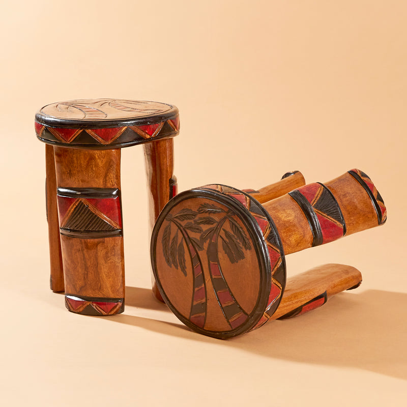 Adama Hand-carved Stool