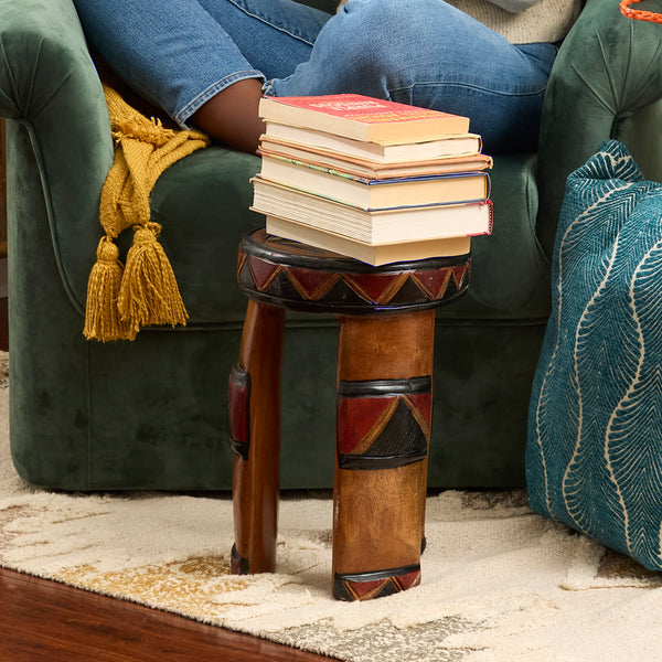 Adama Hand-carved Stool