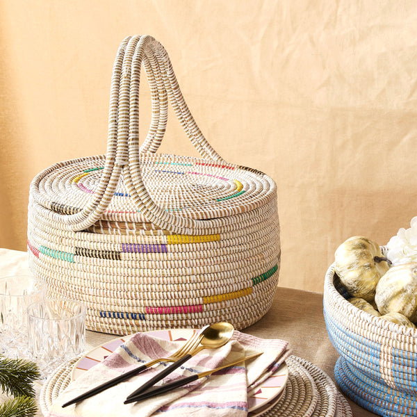 Binta Lidded Basket