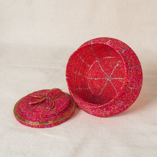 Beaded pot