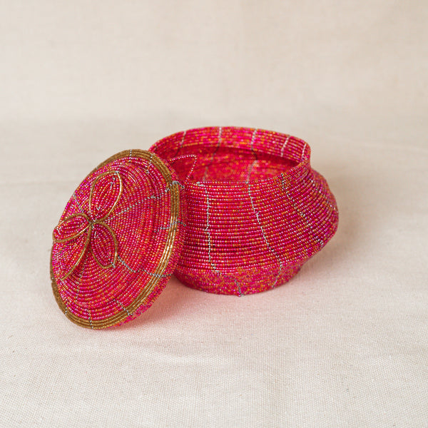 Beaded pot
