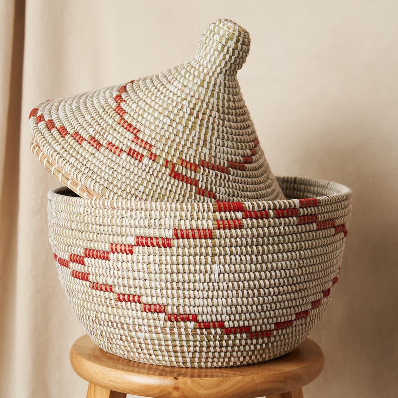 African Basket With Lid Expedition Subsahar